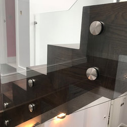 solid oak stairs - Hardwood Flooring