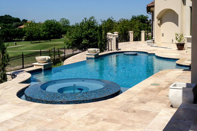 Design ideas for a transitional pool in Dallas.