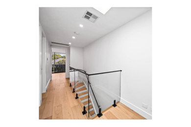 Photo of a modern home design in Sydney.