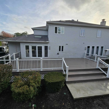 Trex Enhance Rocky Harbor Flooring With Trex Select Railing Demo & Rebuild