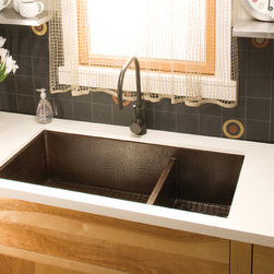 Cocina Duet Pro Copper Kitchen in Antique Sink by Native Trails - Kitchen Sinks