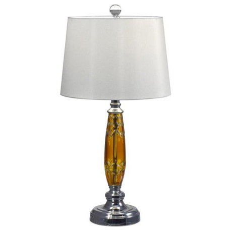 Dale Tiffany GT17088 Autumn Lake, 1 Light Table Lamp, Chrome