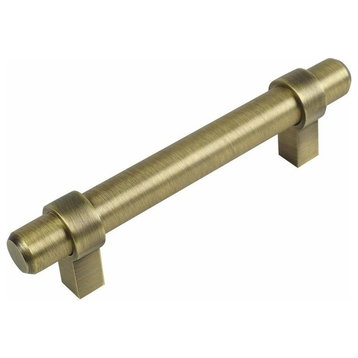 Cosmas 161-3.5BAB Brushed Antique Brass 3-1/2” CTC (89mm) Euro Bar Pull