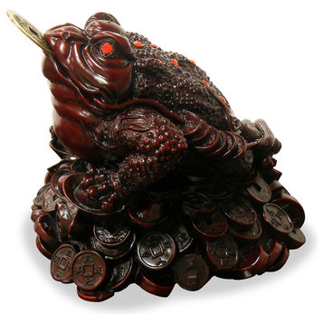 Shou Shan Money Toad Chinese Figurine