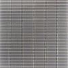 Contempo 1"x4" Polished Glass Tile, Ash Gray