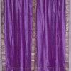 Lavender  Tab Top  Sheer Sari Curtain / Drape / Panel   - 60W x 63L - Pair