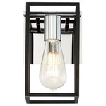 Eurofase - Eurofase 37115-012 Stafford - 5.5 Inch 60W 1 Led Wall Sconce - Stafford 1-Light Wall Sconce, Chrome/Black FinishStafford 5.5 Inch 60 Stafford 5.5 Inch 60 *UL Approved: YES Energy Star Qualified: n/a ADA Certified: n/a  *Number of Lights: 1-*Wattage:60w LED bulb(s) *Bulb Included:No *Bulb Type:No *Finish Type:Chrome/Black