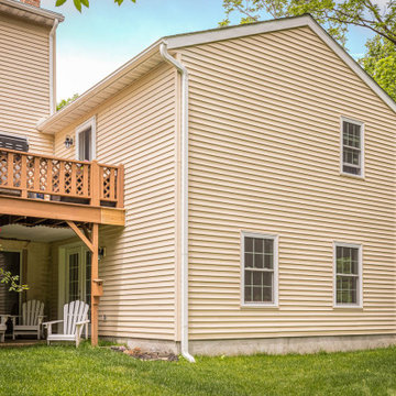 Great Room and Master Bedroom Addition with Sliding Barn Door and Oak Hardwood
