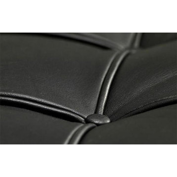 Bench - Top Grain Premium Italian Leather, Black