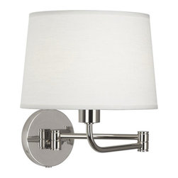 Robert Abbey Koleman Swing Arm Sconce Polished Nickel - Kids Playsets And Swing Sets