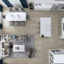 downstairs