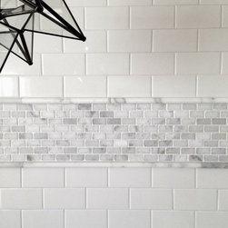 Accent Tile Made Using Natural Stone Remnants - Mosaic Tile