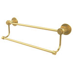 Allied Brass - Mercury Collection 30" Double Towel Bar - Add a stylish touch to your bathroom decor with this finely crafted double towel bar. This elegant bathroom accessory is created from the finest solid brass materials. High quality lifetime designer finishes are hand polished to perfection.