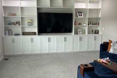 Family room - modern family room idea in Cincinnati
