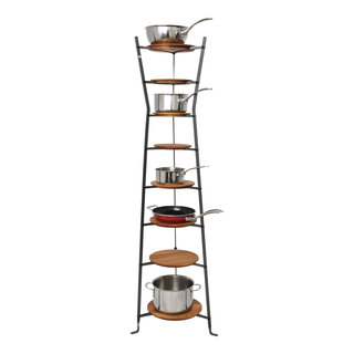 Enclume USA Handcrafted Gourmet 6 Tier Cookware Stand, Black