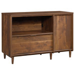 Decor Love - Transitional Sideboard, Storage Cabinet and Open Shelf, Grand Walnut Finish - - Accommodates up to a 46" TV weighing 50 lbs. or less for optimal viewing pleasure