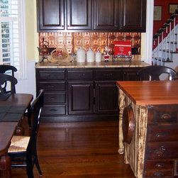 Warm Copper Backsplash - Tile