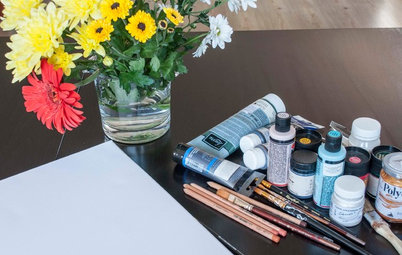 DIY: Рисуем картины бутонами цветов