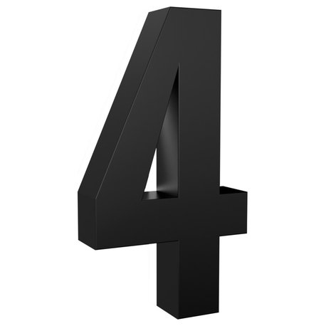 5 in Steel Backlit LED Floating Address Number, Up-Scale Modern Look LumaNumbers
