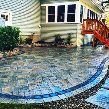 Oceanport, NJ Backyard Patio & Shed Bar Space