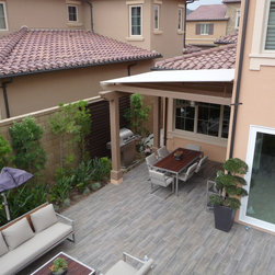 Sloped Trellis Awning Covers - Awnings