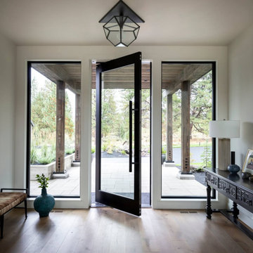 Sierra Pacific Pivot Front Door with Full Glass Sidelites