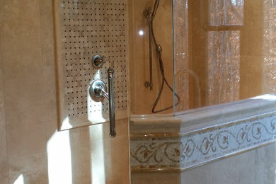 Example of a transitional bathroom design in Atlanta