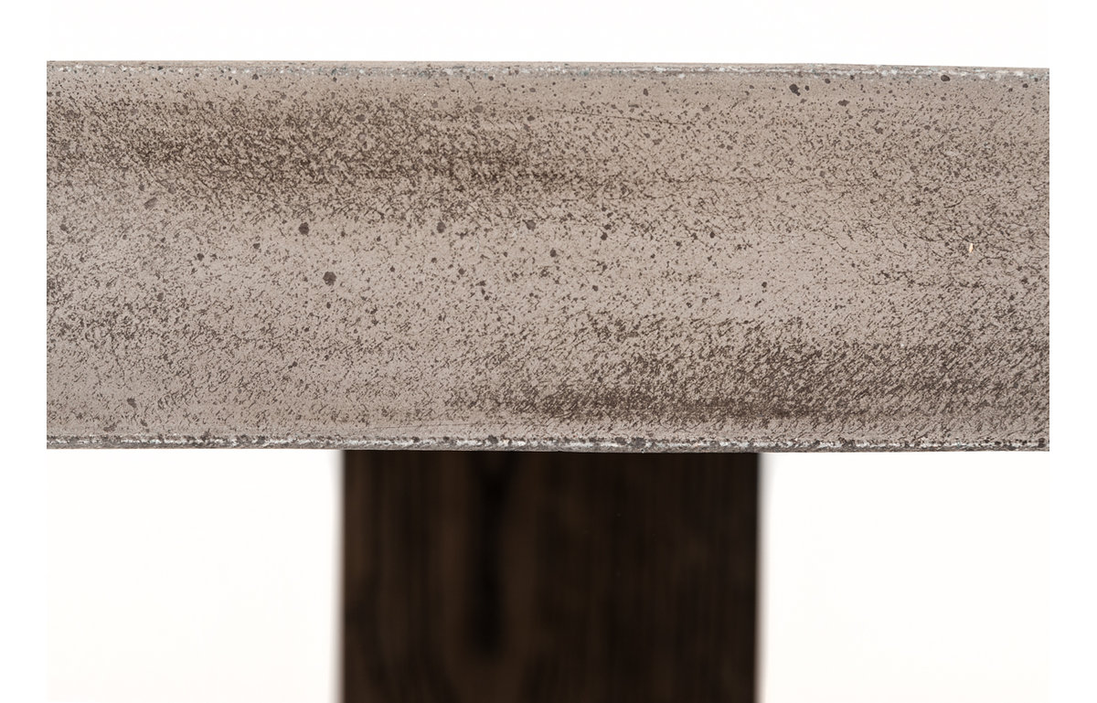 Modrest Rime Modern Concrete and Oak Dining Table