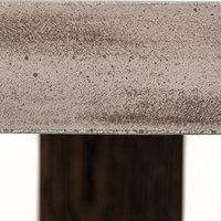 Modrest Rime Modern Concrete and Oak Dining Table