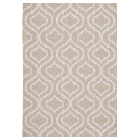 Nourison Linear Beige Area Rug, Runner 2'3"x7'6"