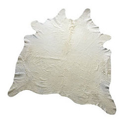 Brazilian Cowhide Rug - White - New - Rugs