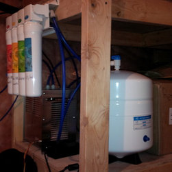 Reverse Osmosis Drinking System Basement Install - Water Filtration Systems