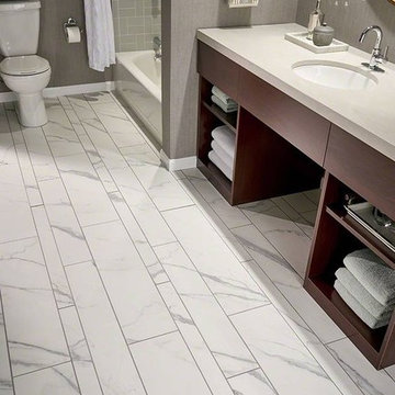 Marbella Carrara Pattern Marble-look Porcelain Tile