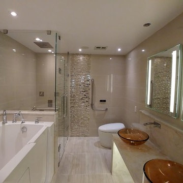 Condominium Washroom renovation Handicap accessible