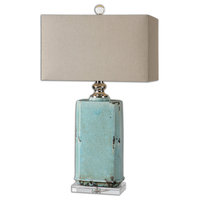 Uttermost Adalbern Blue Crackle Lamp