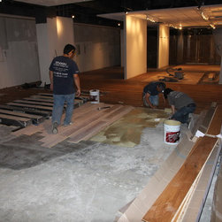Commercial new construction - Pacific Design Center (West Hollywood) - Hardwood Flooring