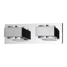 Valina Twin Bathroom Wall Light, Chrome