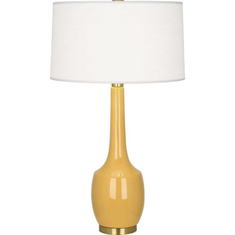 Robert Abbey Delilah TL Delilah 35" Vase Table Lamp - Sunset Yellow