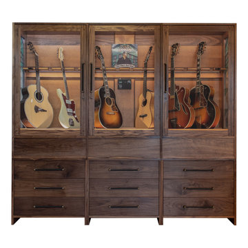 Luke Combs humidity controlled guitar cabinet