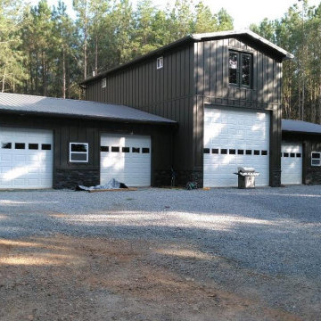 Iron Ore Stacked Stone Workshop Wainscoting