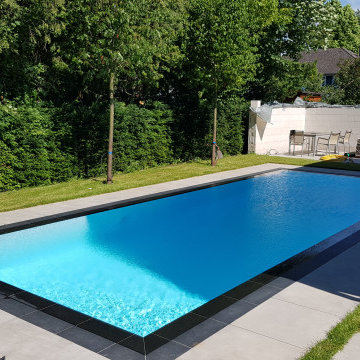 NIVEKO Polystone Überlaufbecken Modell Advance in weiß 10,00 x 3,60 x 1,50 m Nat