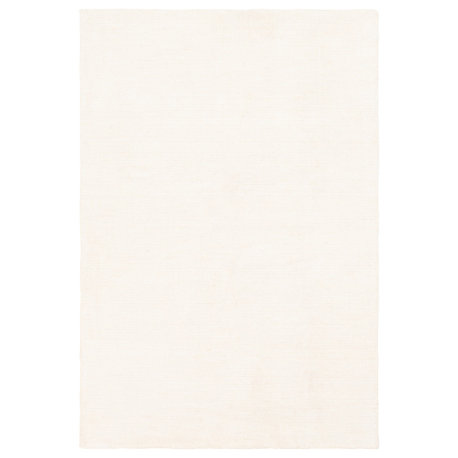 Amalfi Solid and Border Cream Area Rug, 2'x3'