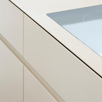 Cabinetry Detail Contemporary Kitchen to London Townhouse