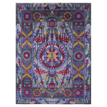 9'x12' Hand Knotted Wool William Morris Area Rug, Q1717