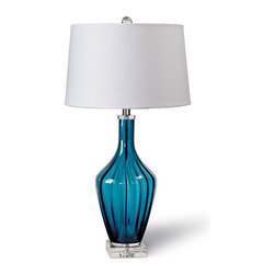 Regina Andrew Lighting Sapphire Jewel Glass Table Lamp - Table Lamps