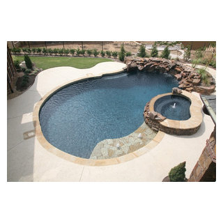 Freeform Pool Designs - Pool - Dallas - by Fort Worth Custom Pools