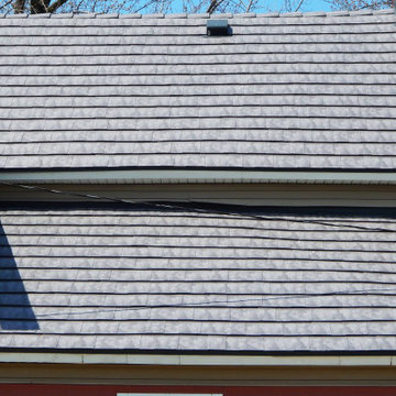 Metal Roofing - Oxford Slate Rock Metal Shingle in Gray House 5