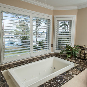 Virginia Beach Emperador Marble Bath