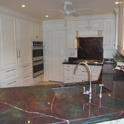 Wood-Mode white crystal - Kitchen Cabinetry