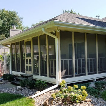 Homeowners convert their Stick built screened in porch into an All Season Oasis
